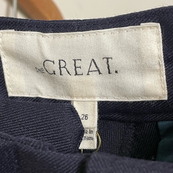 THE GREAT. The Western Western Trouser in Navy - Picture 7 of 8